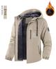 Herren Winter Plus Samt Verdickte Kapuzenjacke für Outdoor-Sport & Freizeit