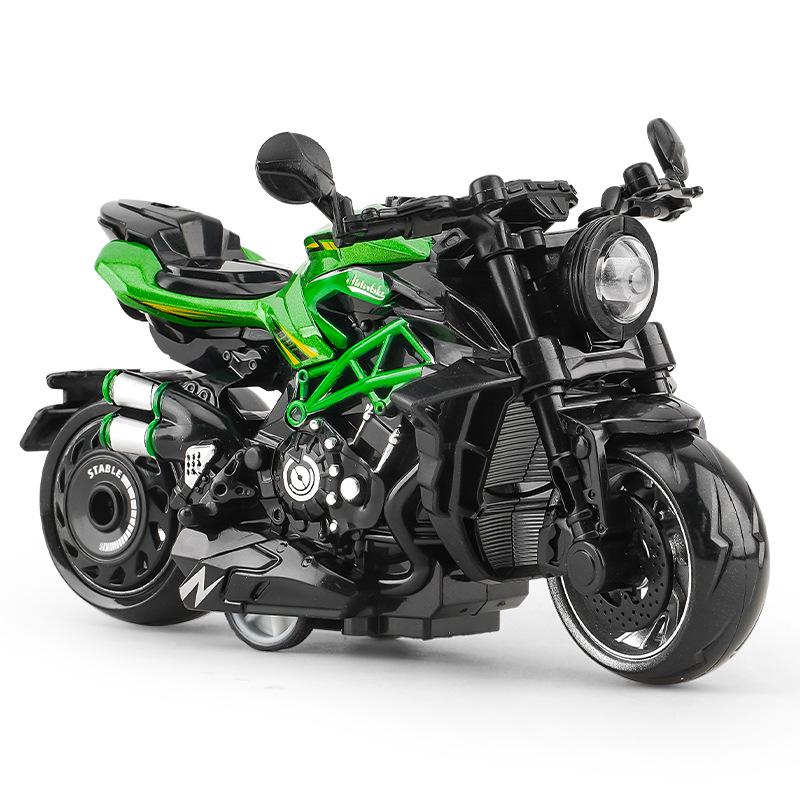 Trendy Mini Motorcycle Keychain Pendant: Cool Model Figurine Car Keyring Toy