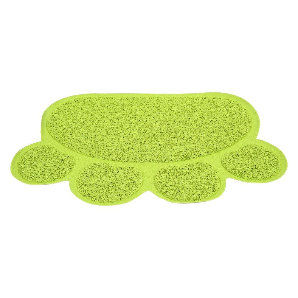 Non-Slip Cat Litter Pad PVC Pet Food Placemat Durable Litter Box Mat  for Cats and Dogs