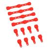 4 Pack Fryer Magnet Silicone Buckle Heat Proof Fryer Liner Fixing Buckle for Holding Down Parchment Paper Liners