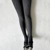 Women Hollowed Plaids Pattern Stockings Cotton Pantyhose Solid Color Winter Opaque Tights Bottoming Leggings Hosiery