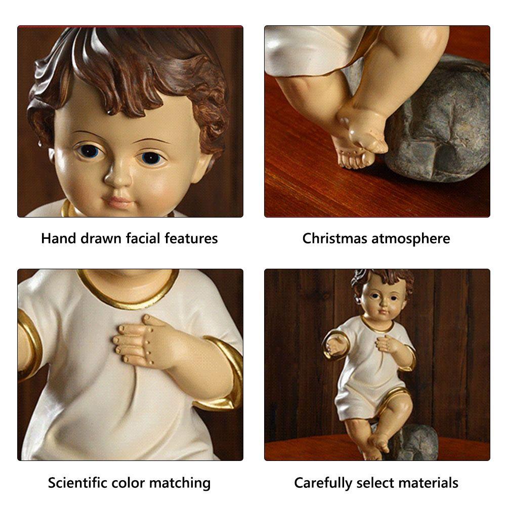 Resin Unisex Figures Garden Crafts Desktop Accessories Figurine Nativity Jesus Holiday Gifts Courtyard Ornaments