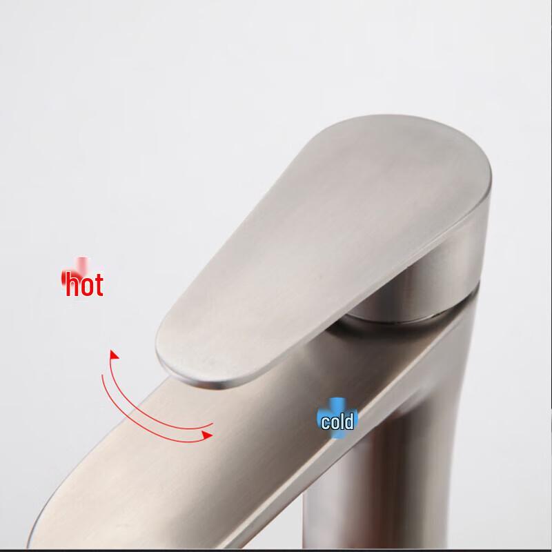 Stainless Steel Hourglass Bathroom Basin Faucet