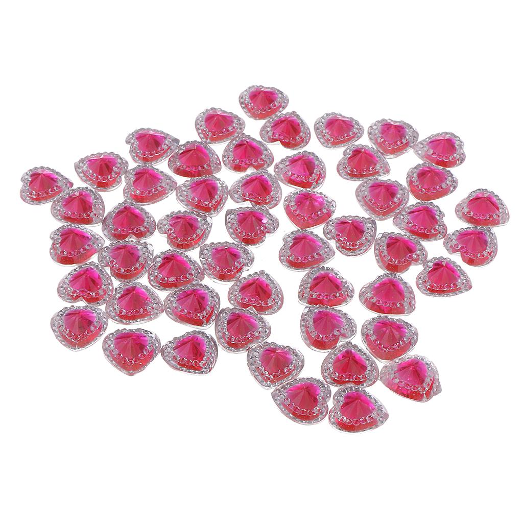 

Стразы в виде сердечка. 50 шт. 12 мм as described