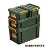 JEJ Astage NT Box #1.5 Green, Disaster Preparedness Container, Approx. 8.7" W x 6.6" D x 3.5" H, Storage, DIY, Small Items, Outdoor