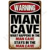 Retro Wall Art Mural Outdoor House Bathroom Home Room Decorations Decor Vintage Metal Signs Plates Tin Sign Posters Man Cave Bar