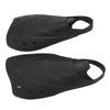 2Pcs Short Fins Smoother Edges Drain Hole Design Moderate Softness Adjustable TPR Swimming Fins for Diving