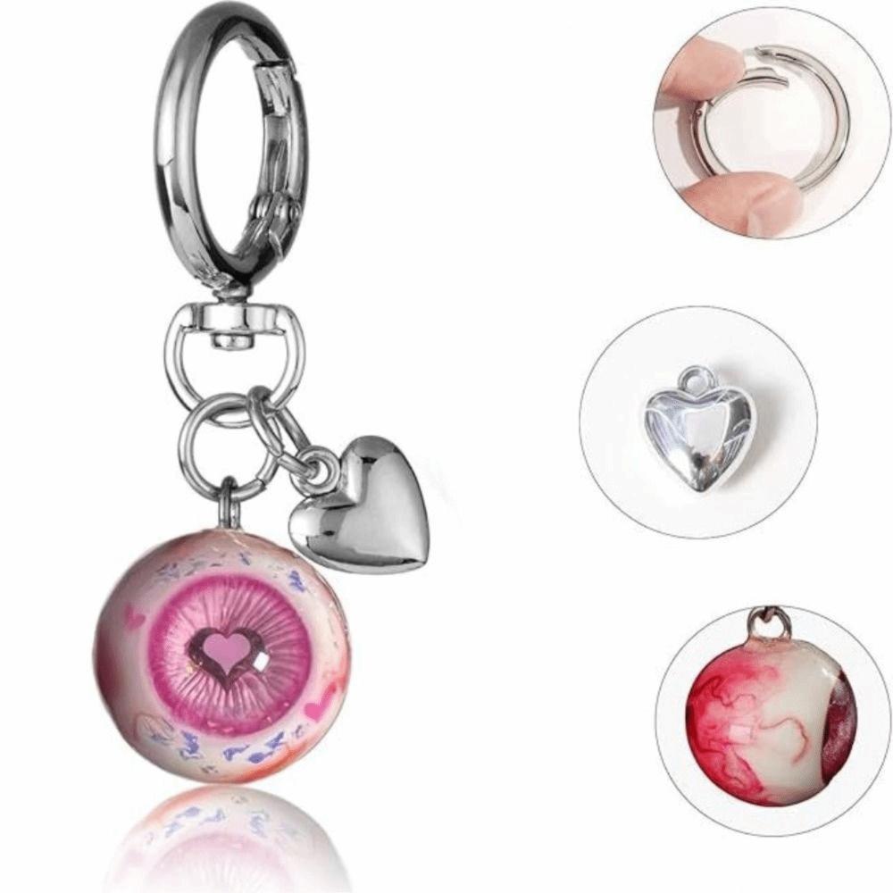Eyeball Charms Halloween Eyes Keychain Goth Style Eye Keychain  Halloween Accessories