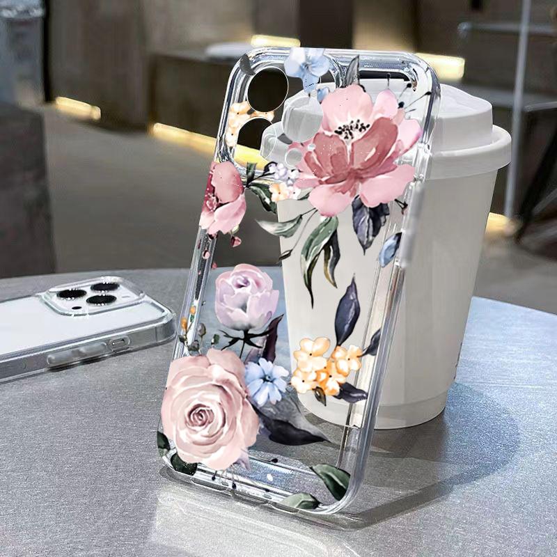 Summer Fruit Lemon Flower Clear Case for Xiaomi 14T 13T Pro Protective Cover for Xiaomi 14 13 12 11 Lite5G Mi 13T 12T Pro Cover