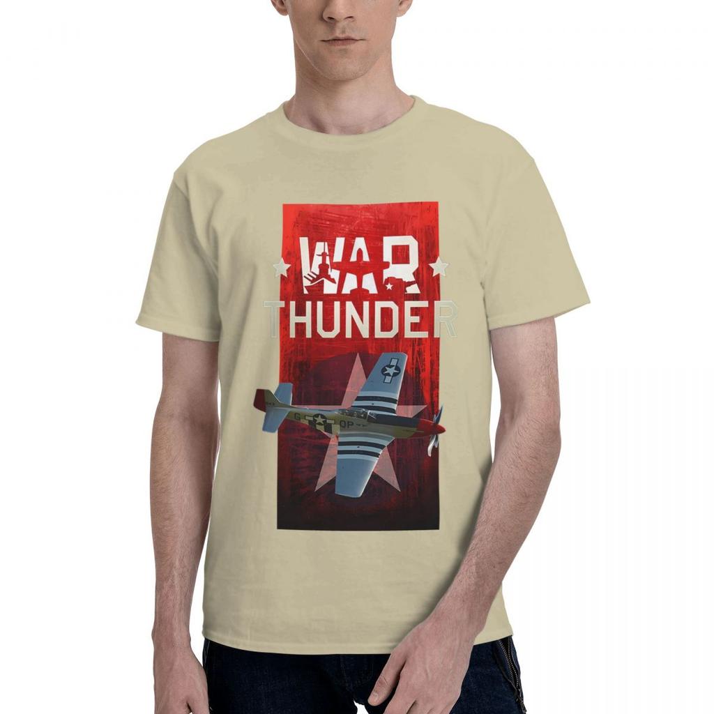 War Thunder Game Airplane 100 Cotton Casual Breathable Confortable Shirt Short Sleeve TShirt Men TShirt