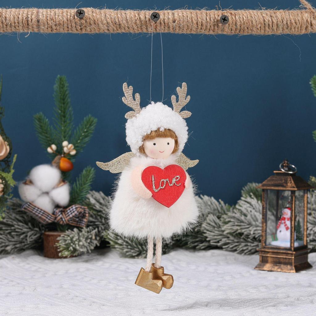 Weihnachtsdeko Love and Peace Love Schutzengel Christbaumschmuck Anhänger