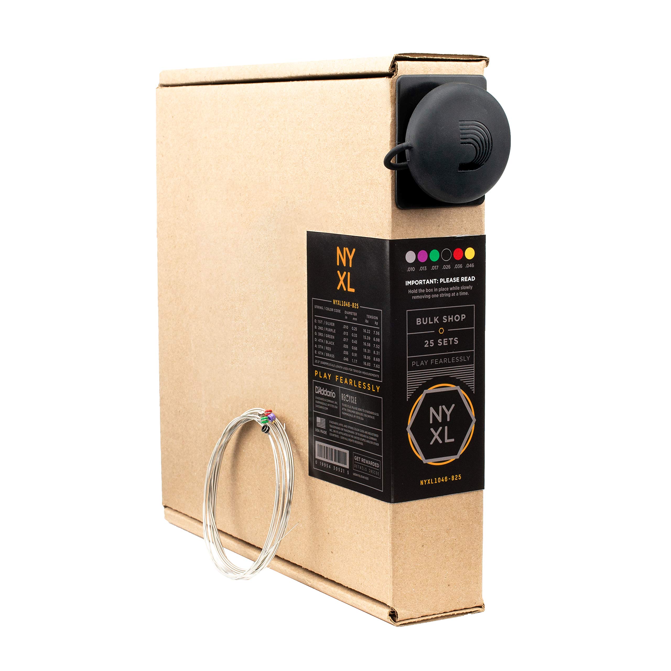 

Струни для електрогітари NYXL Regular Light 25 комплектів Bulk Pack D Addario .010-.046 NYXL1046-B25 []