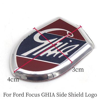 Nálepky na auto Emblémy Logo GHIA Side Shield Označené Nálepky pro Ford Focus 2 3 4 Mondeo Fiesta Ecosport Kuga Edge Explorer