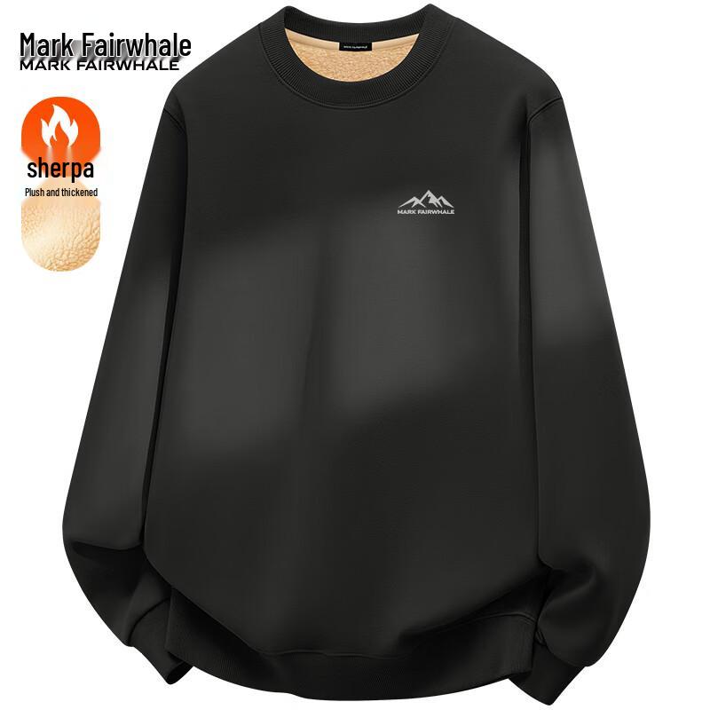 Mark Fairwhale Men s Winter Sherpa Fleece Lined Crew Neck Sweatshirt 3XL