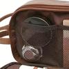 Faux Leather Toiletry Bag Large Water-resistant Bathroom Shaving Pouch Travel Grooming Organizer for Men Women