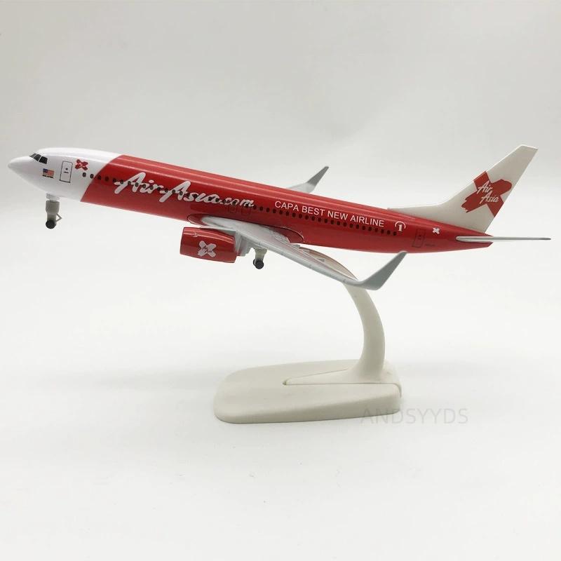 Asia Airways B737 Aviation Model Aircraft 20cm 1/400 Scale Diecast Metal Alloy Plane With Stand Airplane Collection Display