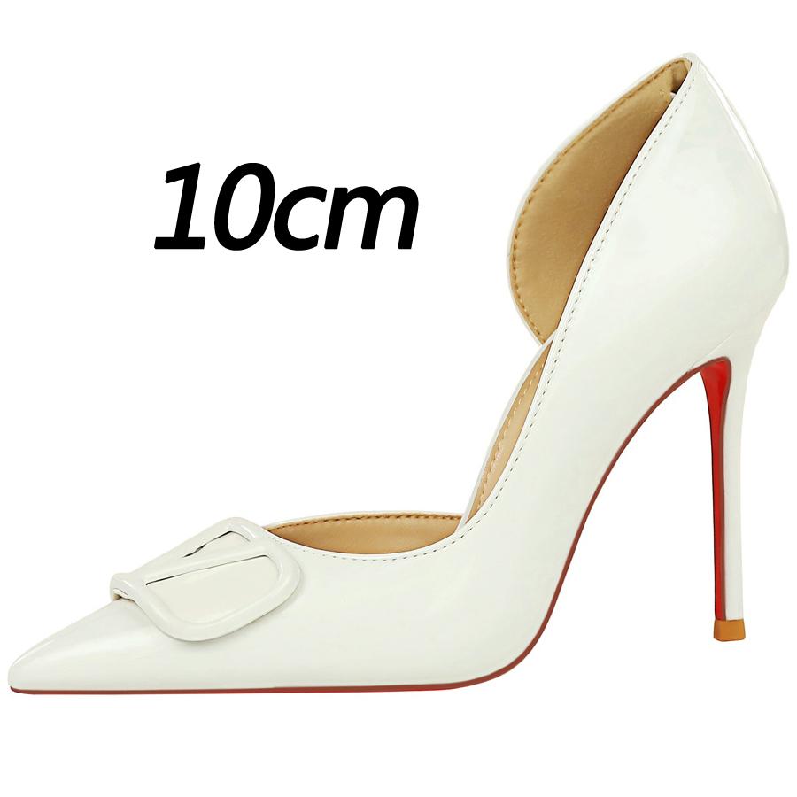 New Sexy high heels Women Pumps Patent leather Women Heels 7.5 cm 10 cm Stiletto Elegant women's shoes Office shoes Party shoes