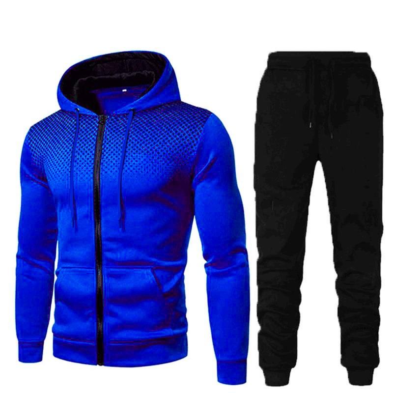 2026 Men's Autumn and Winter Sports and Leisure Fitness Set, 2-piece Hooded Sweatshirt and Pants