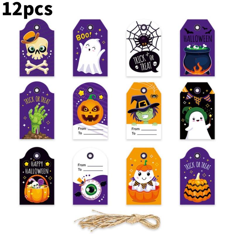 

Celebration Halloween Hanging Tags Party Decor Candy Gift Cards Congratulation