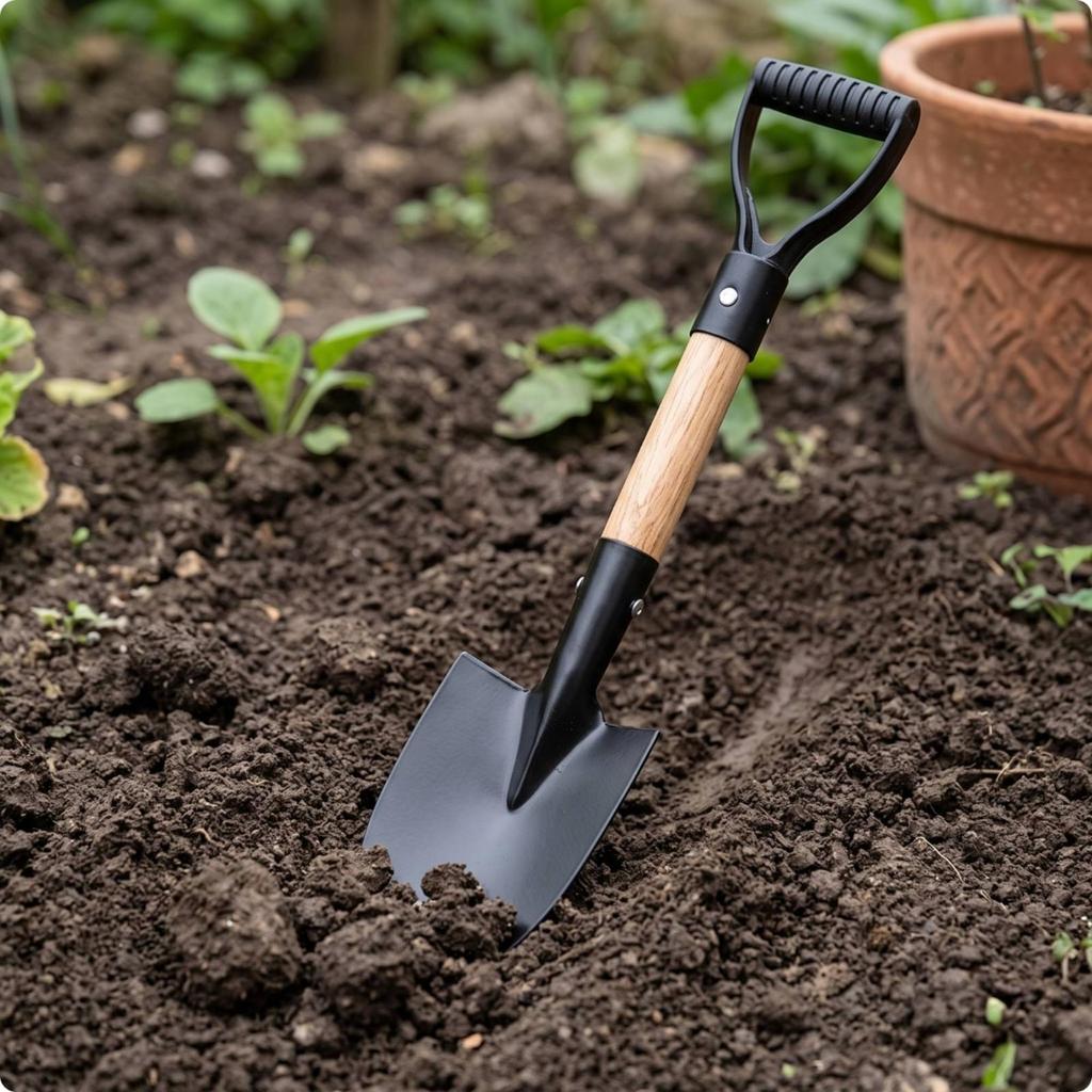 Garden with D-Handle Handheld Wooden Handle Heavy-Duty Tool for Gardeners,