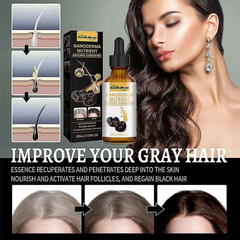 1/2pcs Anti-greying Hair Serum Reverse Grey Hair Darkening Follicle Care Essence