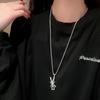 Minimalist Titanium Steel Clavicle Necklace with Pearl Pendant for Women - Versatile Cold Style Fashion Jewelry