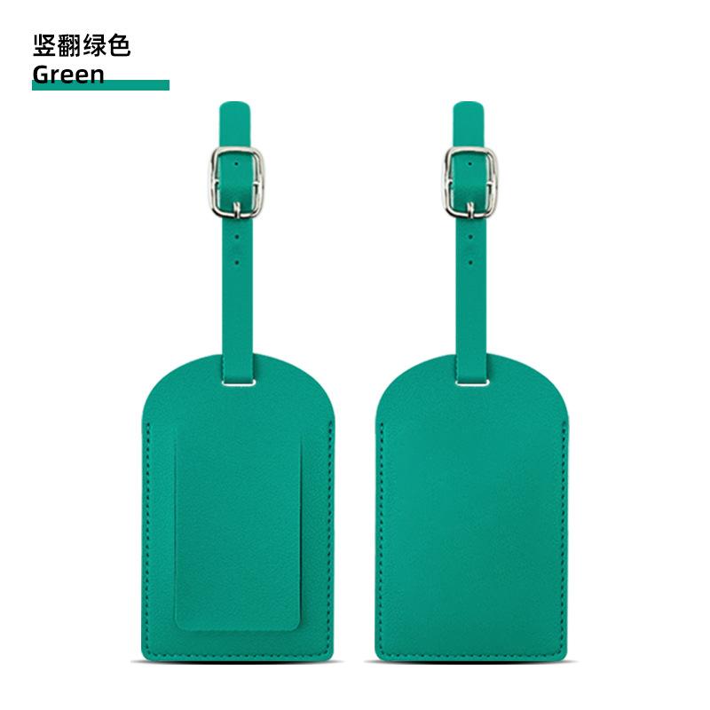 Thickened PU Luggage Tag Women Men Flight Holiday Travel Accessories Suitcase Tags Name ID Address Lable Bag Tags for Luggage