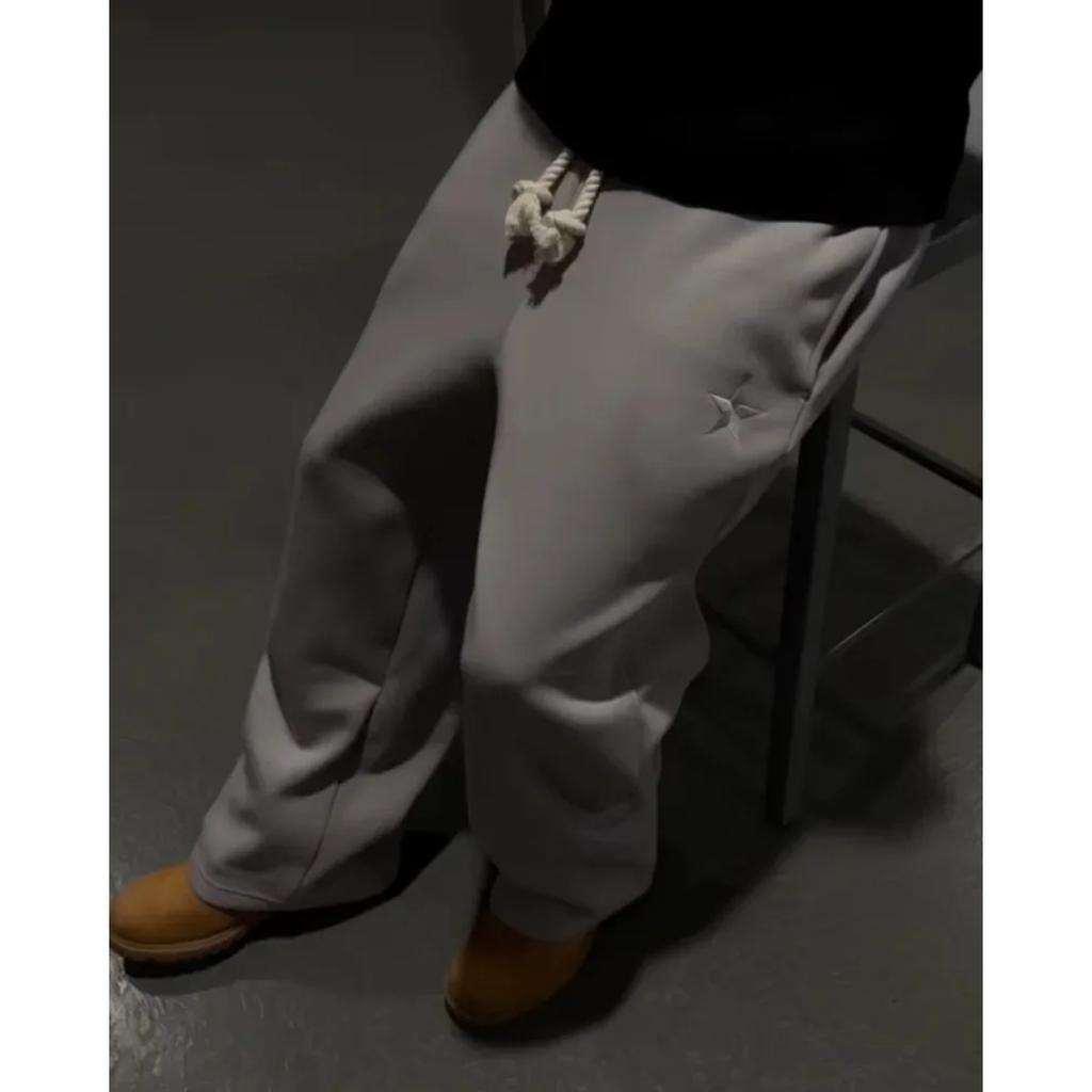 DRIPX Y2K American New Harajuku Vintage Loose Double Waist Sweatpants Streetwear Hip Hop Popular Letters Embroidered Casual Pants