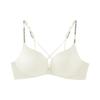New Front Buckle Beautiful Back Underwear Women's Small Breasts Are Gathered, Thickened and Large, Anti-sagging Letter Shoulder Straps, Sexy Upper