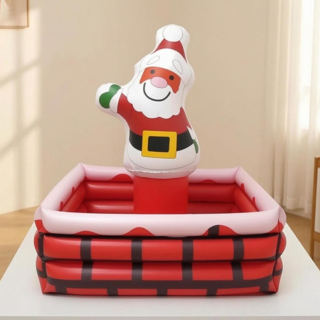 Inflatable Ice Bucket Christmas-Themed with Santa