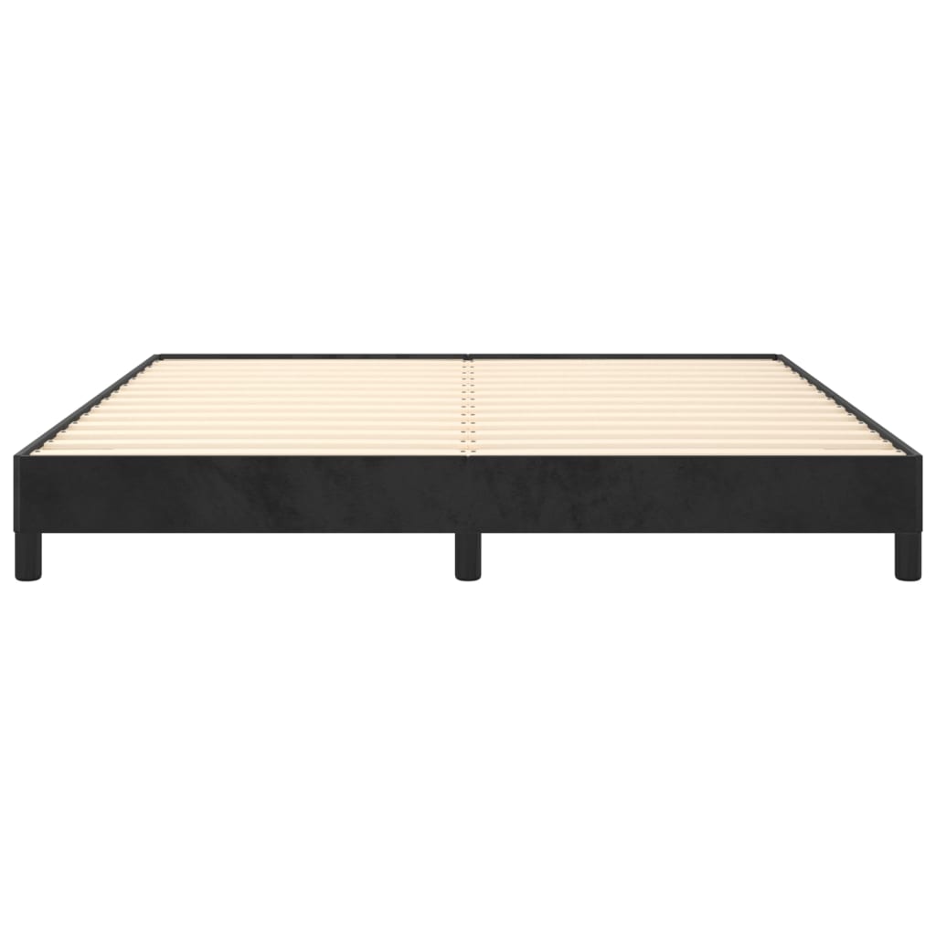 Vidaxl Struttura Letto Senza Materasso, Nera, 160X200 Cm, Velluto