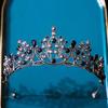 DIEZI Baroque Bridal Crown Headwear Crystal Hair Dress Accessories Tiara For Women Wedding Rhinestone Crown Hair Jewelry