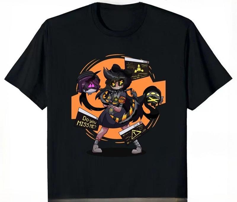 Neues Murder Drones Cartoon Polyester Damen T-Shirt CYN Humorvolles Lässiges Mode Bedrucktes T-Shirt Neuartiges Mode Muster T-Shirt