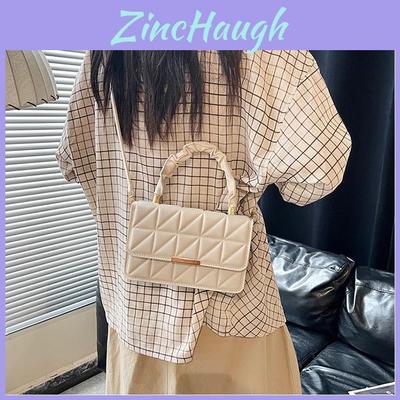 Pu Crossbody Bag For Women Small Square Design With Stitching For Daily Casual Use