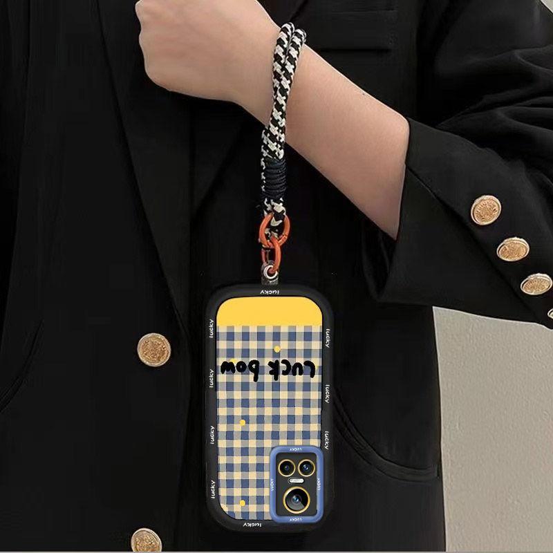 Monotone Lattice RealmeGtneo3 Mobile Phone Case Protective Case Silicone Tape Holder