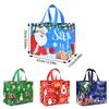 Cartoon Christmas Gift Bag Santa Claus Non-woven Tote Bag Candy Gift Packaging Bag 2024 Christmas Party Supplies New Year 2025