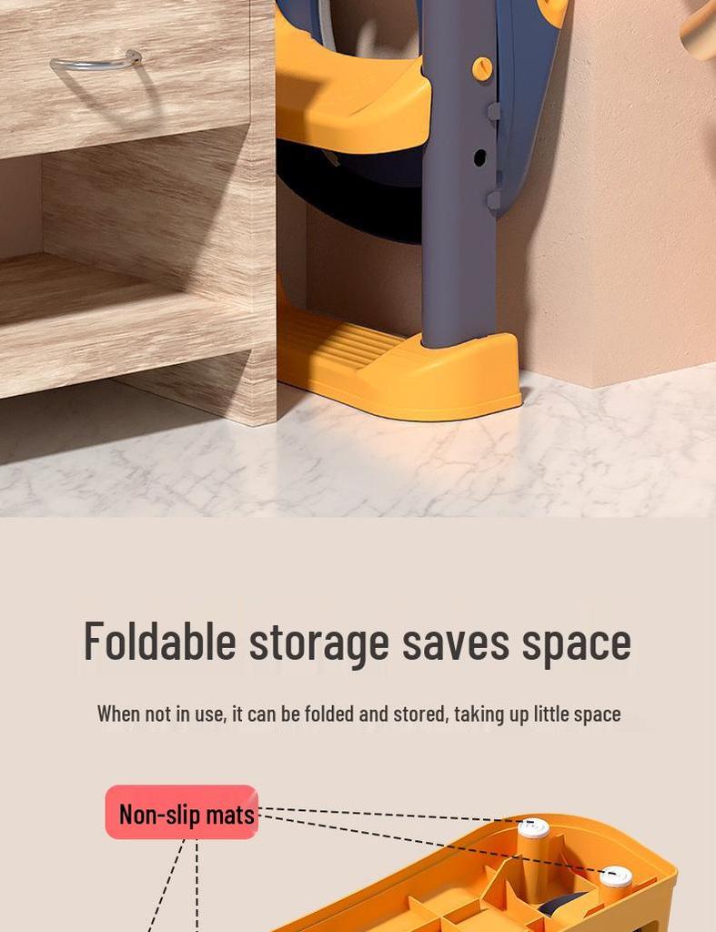 Foldable Children's Potty Ladder & Toilet Seat