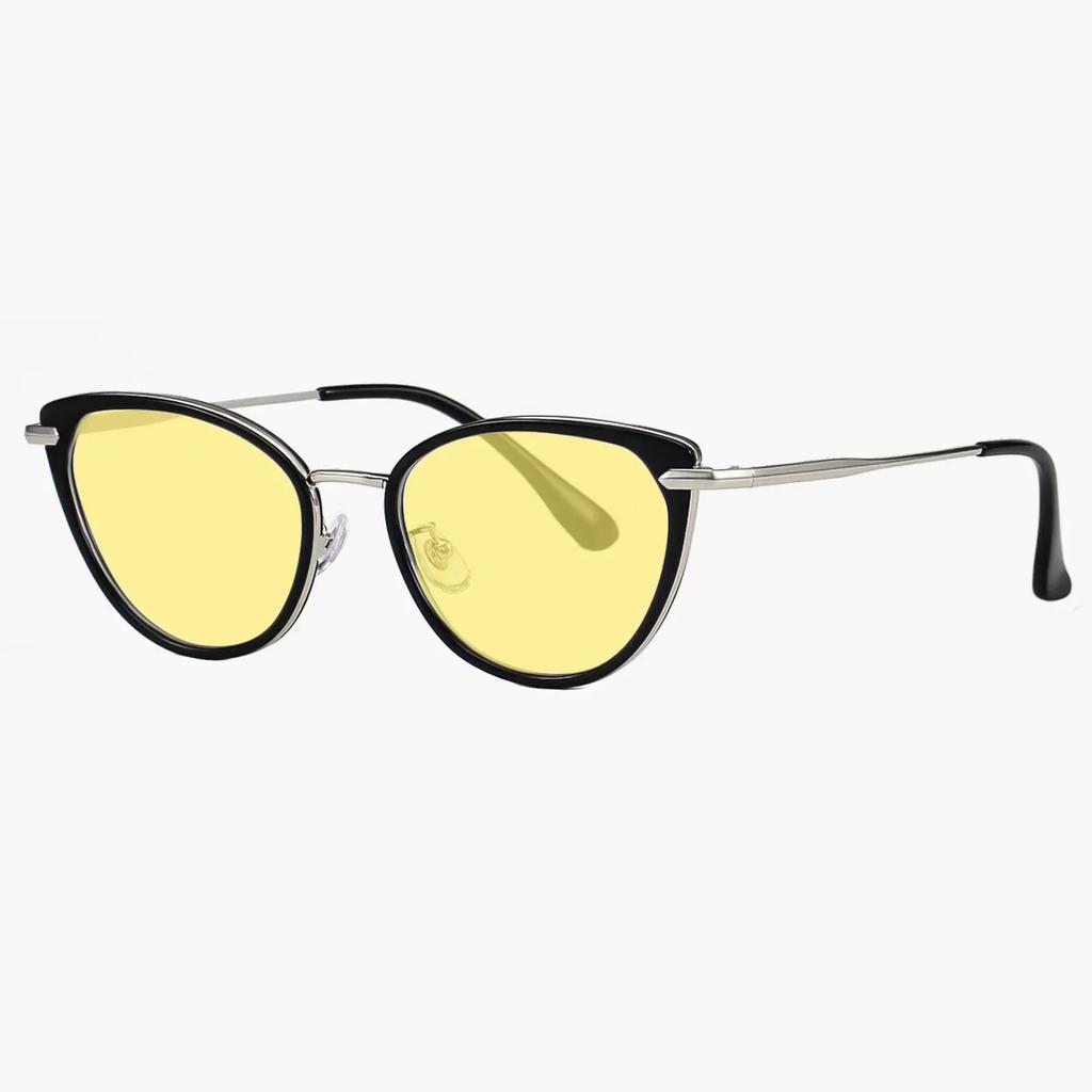 New Fashion Cat Eye Near Sight Eyewear Unisex Diopter Outdoor Night Vision Myopia Glasses Finished Prescription