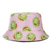 Vendita Cappelli a Secchiello Unisex Estivi Doppia Faccia Stampa Frutta Cappellino Donna Cappello da Sole da Esterno Uomo Cappello a Secchiello Classico