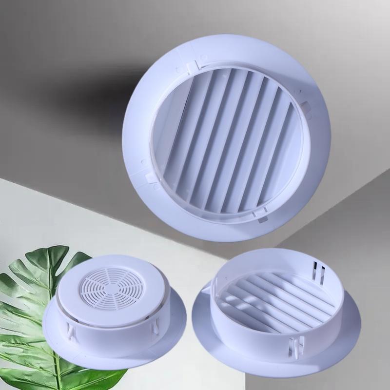 Kitchen Bathroom Air Ventilation Extract Valve Grill AC Hole Cover Dust Blocker Wall Ducting Decorative Lid