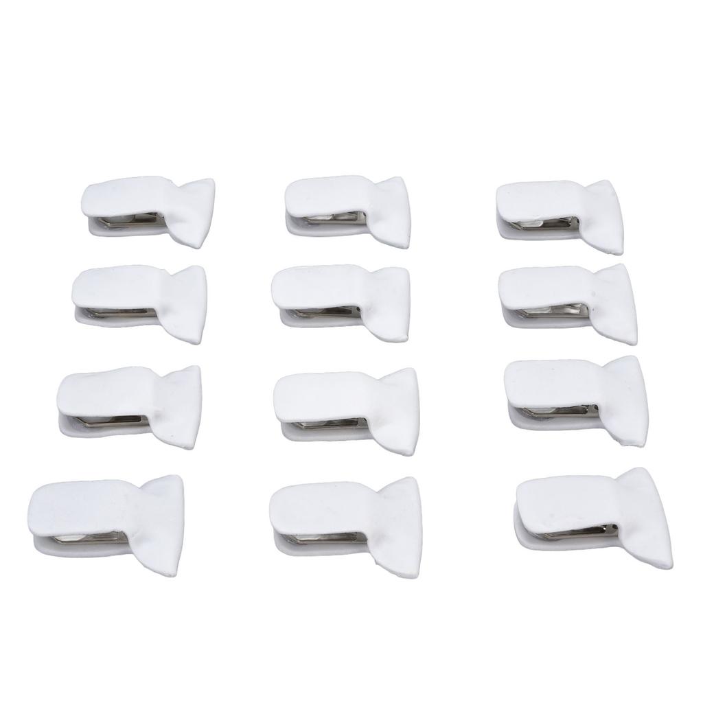 12PC Padded Comforter Clips Compact Multifunctional Metal and Foam Padded Blanket Fasteners