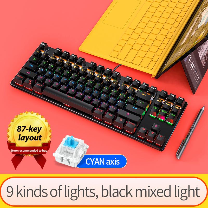 Popular  K400 Wired Mechanical Keyboard RGB Backlit Computer Gaming Keyboard Mechanical for  Games