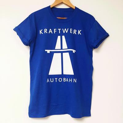 חולצה רטרו של להקת Autobahn Kraftwerk קלאסית כחול מלכותי יוניסקס S-234XL IM1090 חולצת טי יוניסקס
