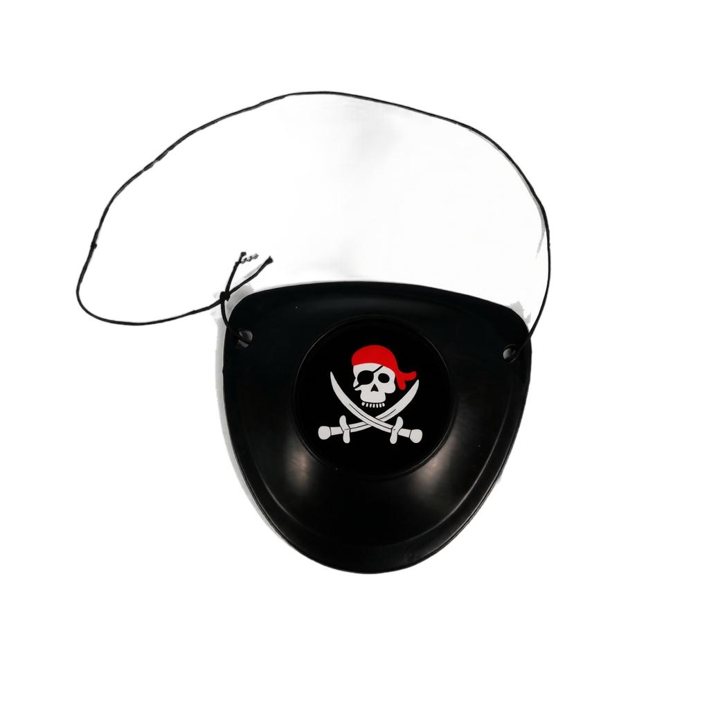 Ooglapje voor Volwassenen Kinderen, Zwart Eénooglapje Halloween Feest Kostuum Accessoire