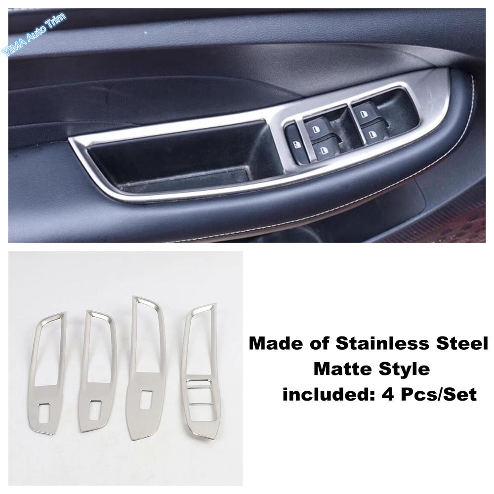Fit For MG ZS EV 2018 - window button switch cover glass lifting trim frame interior mouldings control panel accessories