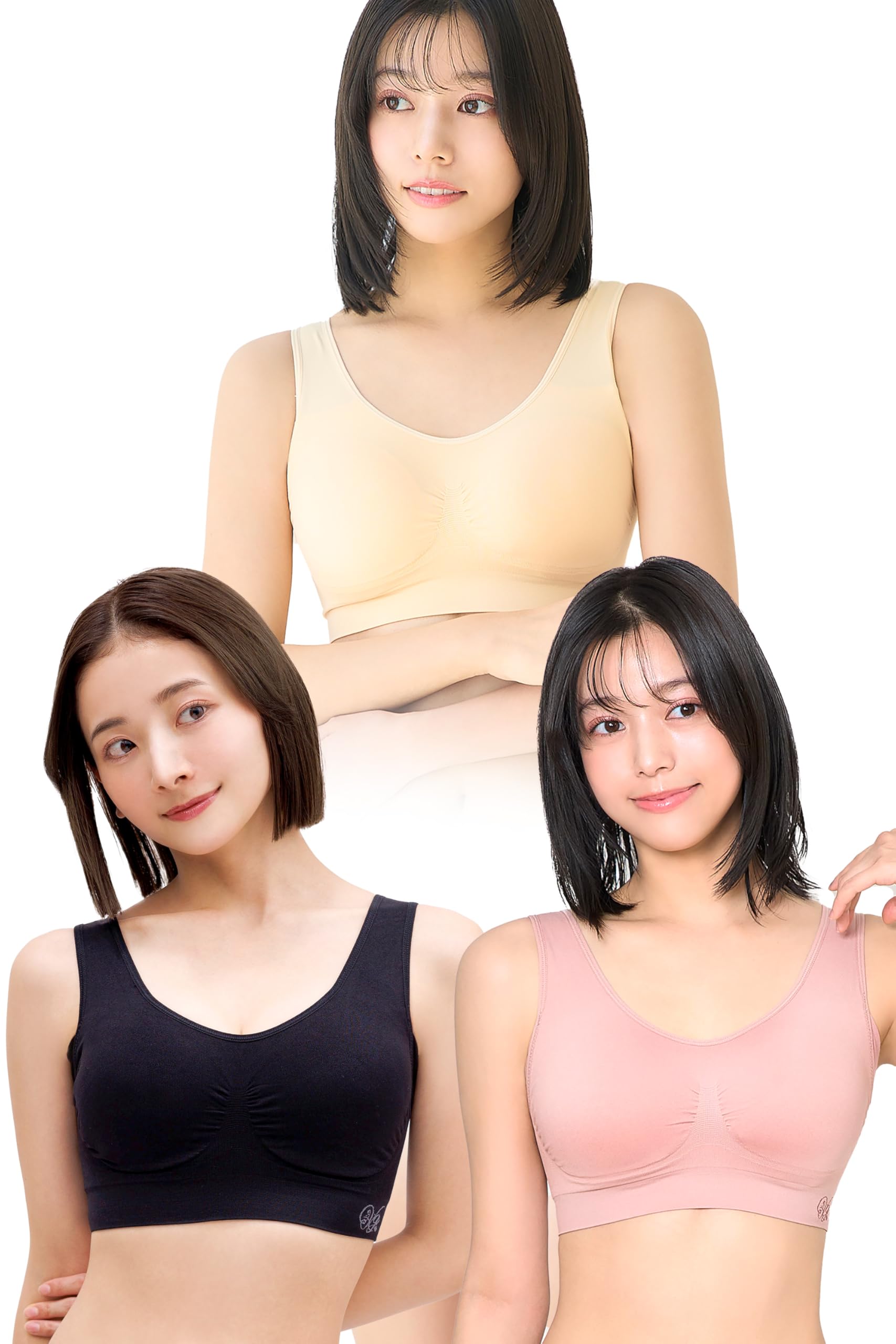 

Viage Beauty Up Night set 6 размеров высокая подмышечная спина компрессия без стеснения [VIAGE] Бюстгальтер, 3 штуки (Черный/Розово-бежевый/Телесно-розовый, LL) доступный, дизайн,