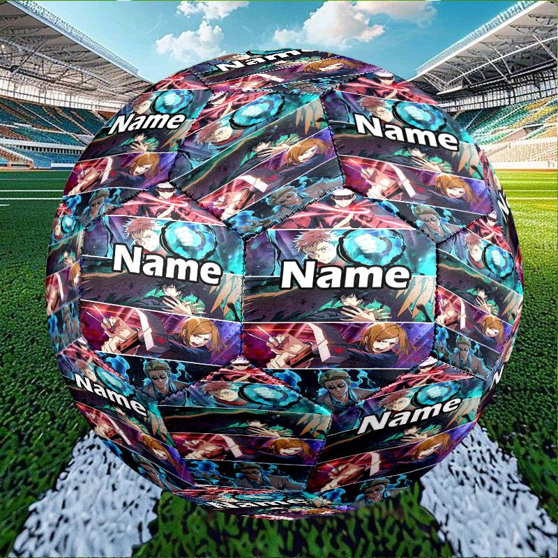 Custom Name Personalized Jujutsu Kaisen Print Size 5 Soccer Ball Training & Match Football, for Team, Kicking, Gift for Football
