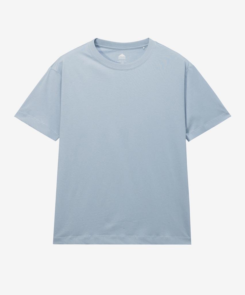 BASIC HOUSE 30-Count Cotton Regular Fit Round Plain Short Sleeve T-Shirt (6 Colors) Lats0126 (Type A)
