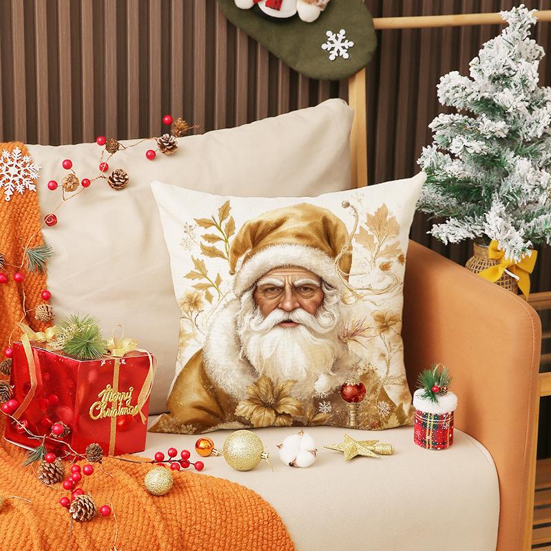 New Christmas Pillow Cover Simple and Versatile Holiday Decoration Set Combination Cushion Indoor Sofa Cushion