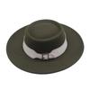 European and American fashion autumn and winter woolen top hat women, British retro temperament big-brimmed jazz hat women's concave felt hat